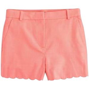 J. Crew 3" coral short with scalloped hem